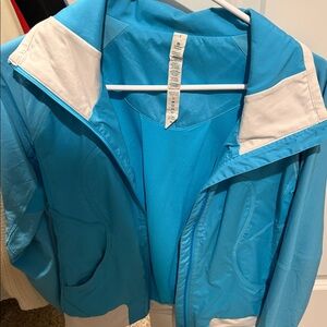 Lululemon Athletica Blue and White Ski Jacket